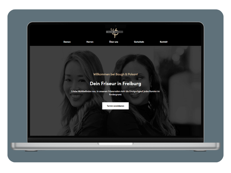 Webdesign von Baugh + Polsant