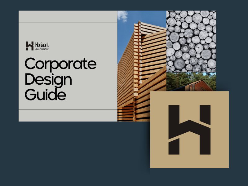 Corporate Design Guide mit Logo Vorschau